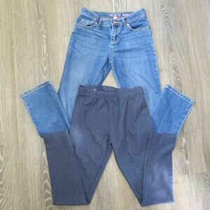 GIRLS  Bundle of 2 Leggings Skinny Jeans  So/The Place Size 10 Girls Blue School